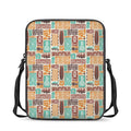 Tropical Tiki Pattern Print Rectangular Crossbody Bag