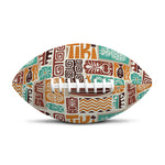 Tropical Tiki Pattern Print Rugby Ball