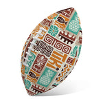Tropical Tiki Pattern Print Rugby Ball