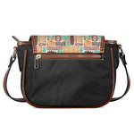 Tropical Tiki Pattern Print Saddle Bag