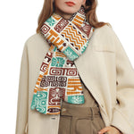 Tropical Tiki Pattern Print Scarf