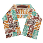 Tropical Tiki Pattern Print Scarf