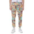 Tropical Tiki Pattern Print Joggers