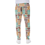 Tropical Tiki Pattern Print Scuba Joggers