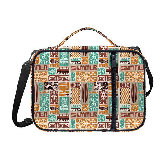 Tropical Tiki Pattern Print Shoulder Strap Bible Bag