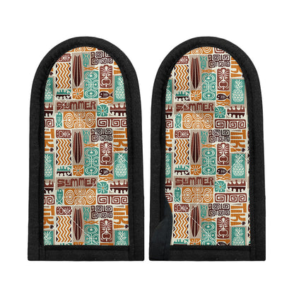 Tropical Tiki Pattern Print Skillet Handle Cover