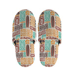 Tropical Tiki Pattern Print Slippers