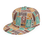 Tropical Tiki Pattern Print Snapback Cap