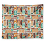 Tropical Tiki Pattern Print Tapestry