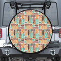 Tropical Tiki Pattern Print Tire Cover