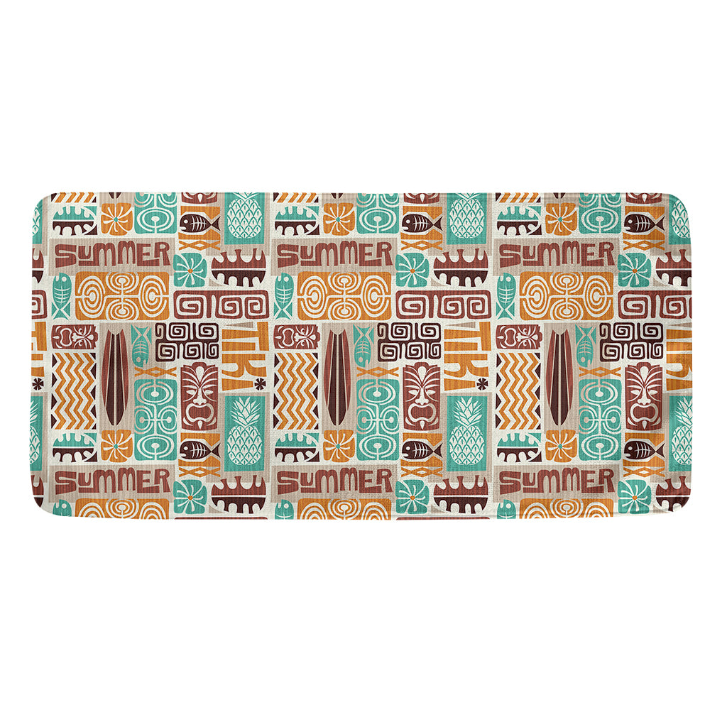 Tropical Tiki Pattern Print Towel