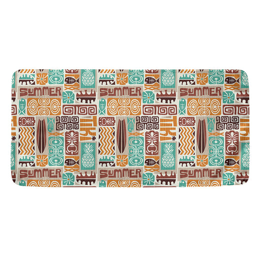Tropical Tiki Pattern Print Towel