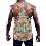 Tropical Tiki Pattern Print Training Tank Top