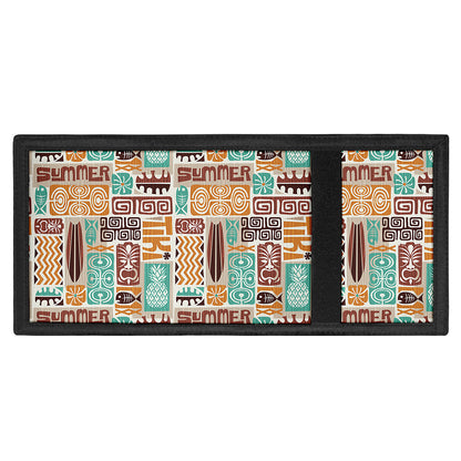 Tropical Tiki Pattern Print Trifold Wallet