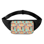 Tropical Tiki Pattern Print Waist Bag