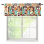 Tropical Tiki Pattern Print Window Valance