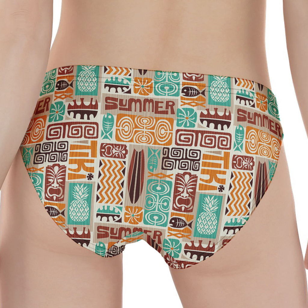Tropical Tiki Pattern Print Women's Panties