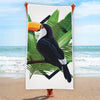 Tropical Toco  Toucan Print Beach Towel