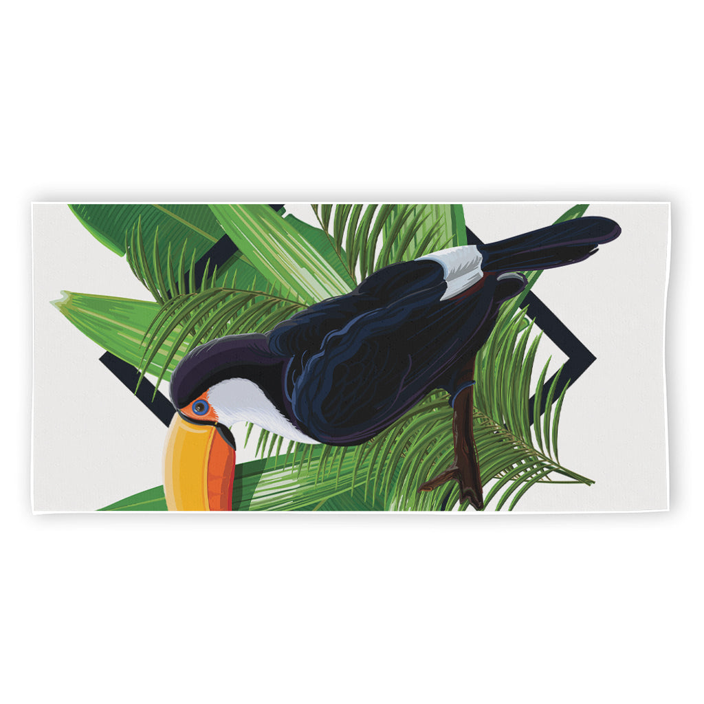 Tropical Toco  Toucan Print Beach Towel