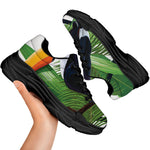 Tropical Toco  Toucan Print Black Chunky Shoes