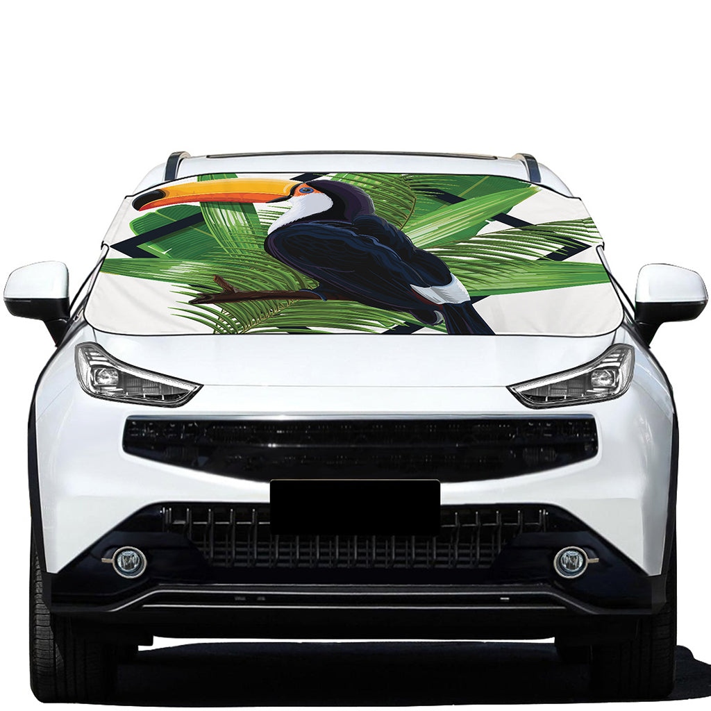 Tropical Toco  Toucan Print Car Windshield Snow Cover