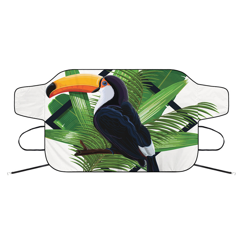 Tropical Toco  Toucan Print Car Windshield Snow Cover