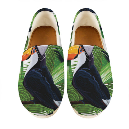 Tropical Toco  Toucan Print Casual Shoes