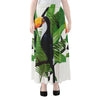 Tropical Toco  Toucan Print Chiffon Maxi Skirt