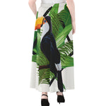 Tropical Toco  Toucan Print Chiffon Maxi Skirt