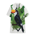 Tropical Toco Toucan Print Cotton Hawaiian Shirt