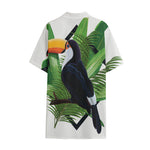 Tropical Toco  Toucan Print Cotton Hawaiian Shirt