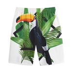 Tropical Toco  Toucan Print Cotton Shorts