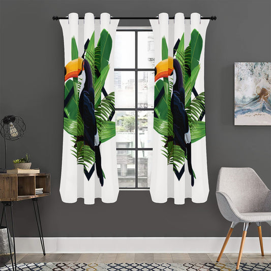 Tropical Toco  Toucan Print Curtain