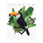 Tropical Toco  Toucan Print Curtain