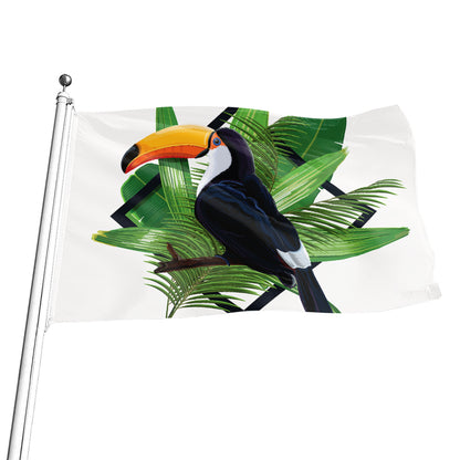 Tropical Toco  Toucan Print Flag