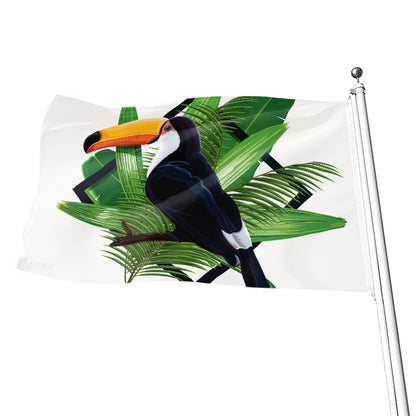 Tropical Toco  Toucan Print Flag