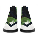 Tropical Toco  Toucan Print Flat Ankle Boots