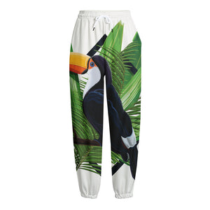 Tropical Toco  Toucan Print Fleece Lined Knit Pants