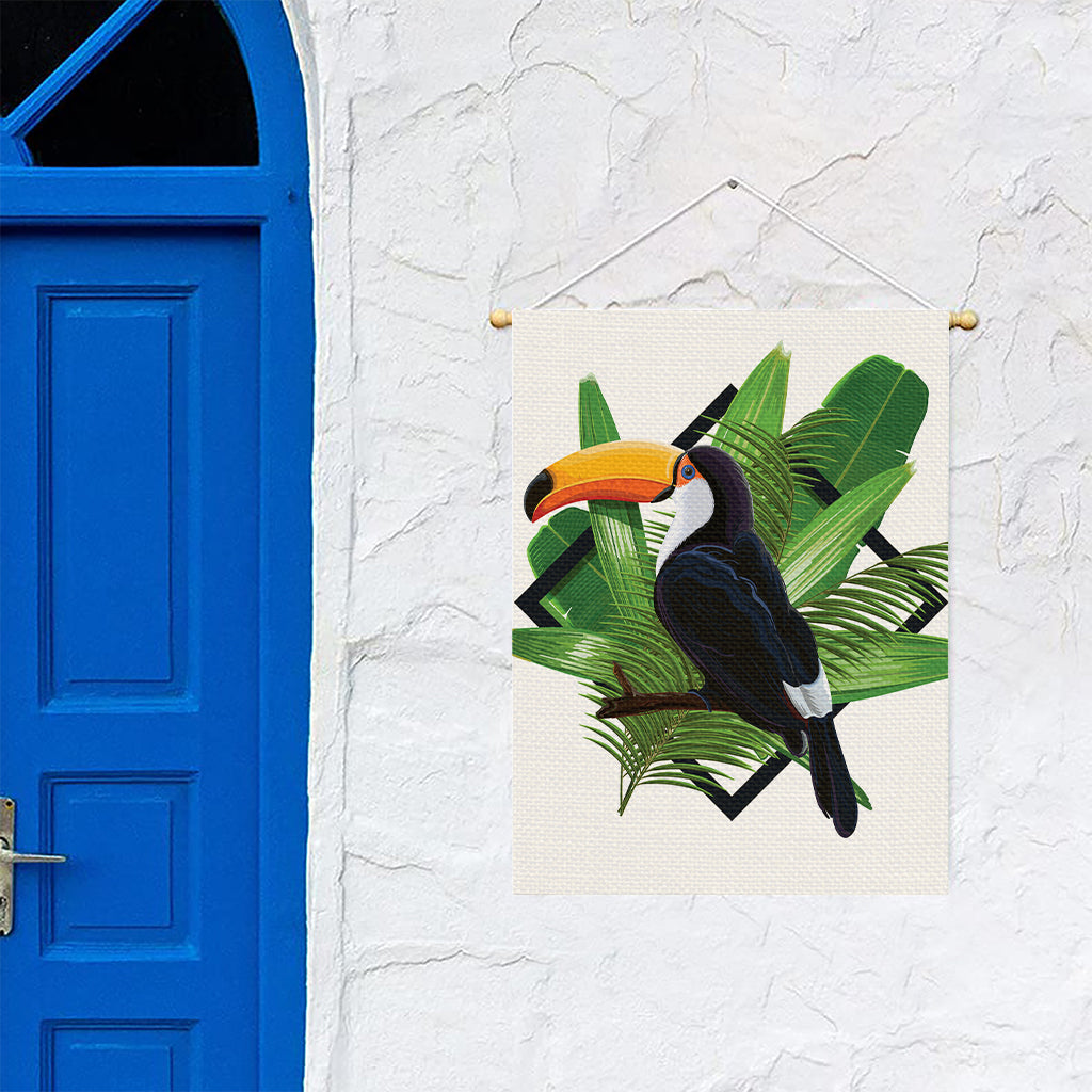 Tropical Toco  Toucan Print Garden Flag