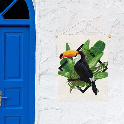 Tropical Toco  Toucan Print Garden Flag