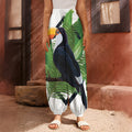 Tropical Toco Toucan Print Harem Pants