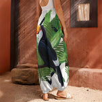 Tropical Toco  Toucan Print Harem Pants