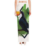 Tropical Toco  Toucan Print High Slit Maxi Skirt