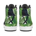 Tropical Toco  Toucan Print High Top Leather Sneakers
