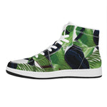 Tropical Toco  Toucan Print High Top Leather Sneakers