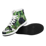 Tropical Toco  Toucan Print High Top Leather Sneakers