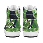 Tropical Toco  Toucan Print High Top Leather Sneakers