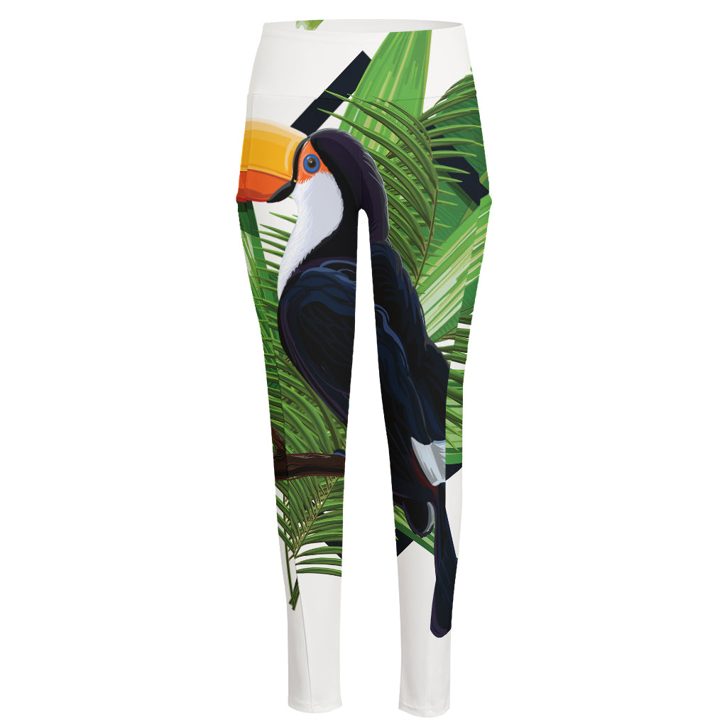 Tropical Toco  Toucan Print High-Waisted Pocket Leggings