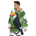 Tropical Toco Toucan Print Hoodie Blanket