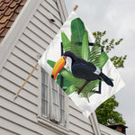 Tropical Toco  Toucan Print House Flag